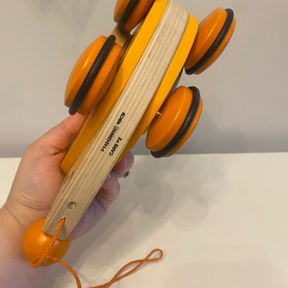 Hape Walk Along Wooden Hedgehog Montessori Pull Toy - Picture 7 of 8